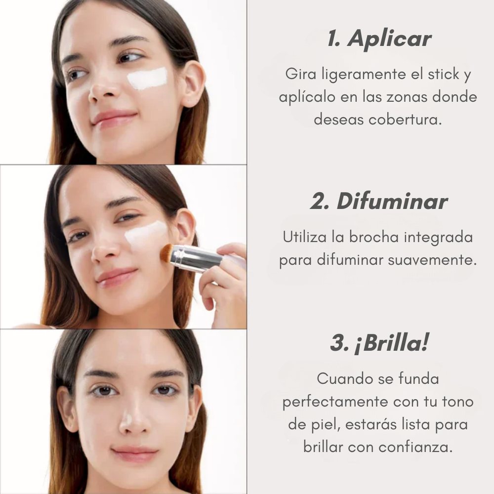 PerfectTone | Base de maquillaje adaptativa & efecto filtro con brocha integrada
