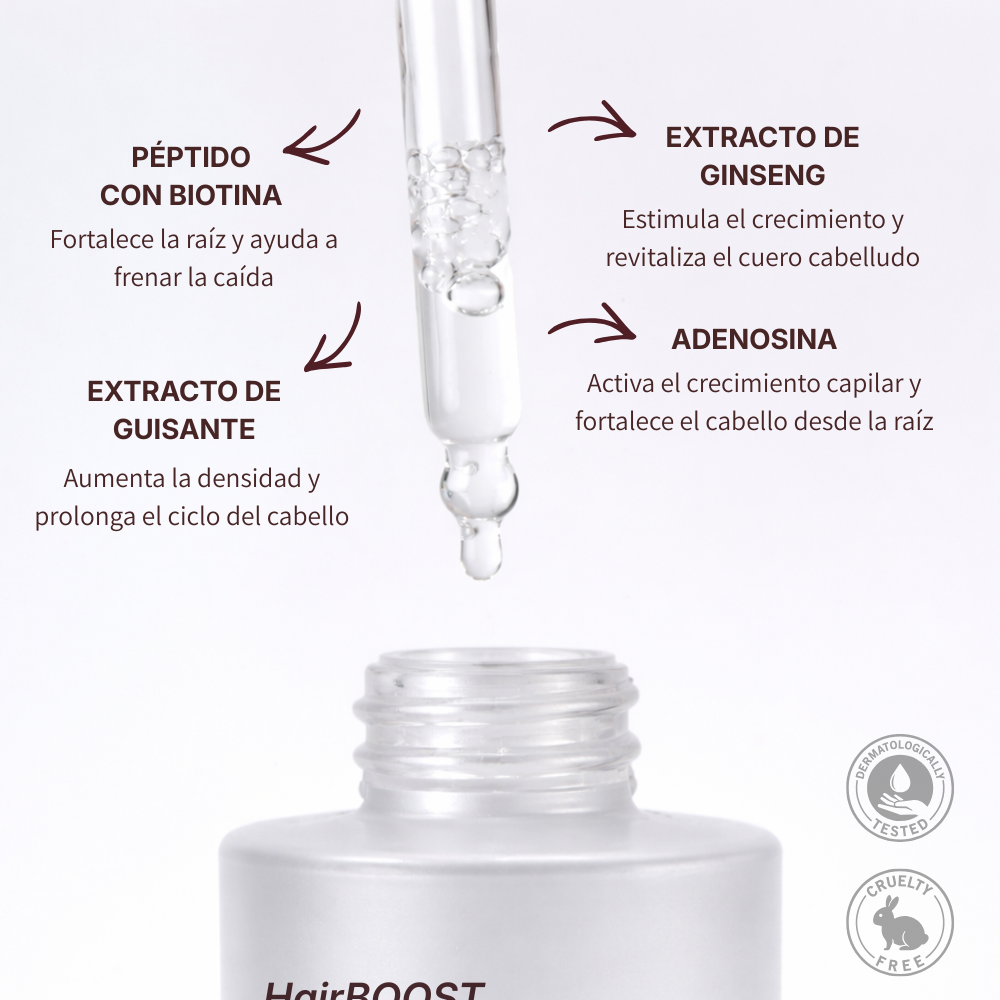 HairBOOST sérum capilar | ANTICAÍDA & FORTALECIMIENTO CAPILAR