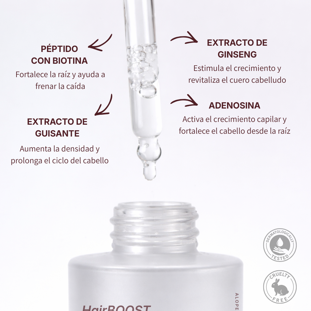 HairBOOST Sérum capilar | Tratamiento anticaída y crecimiento capilar